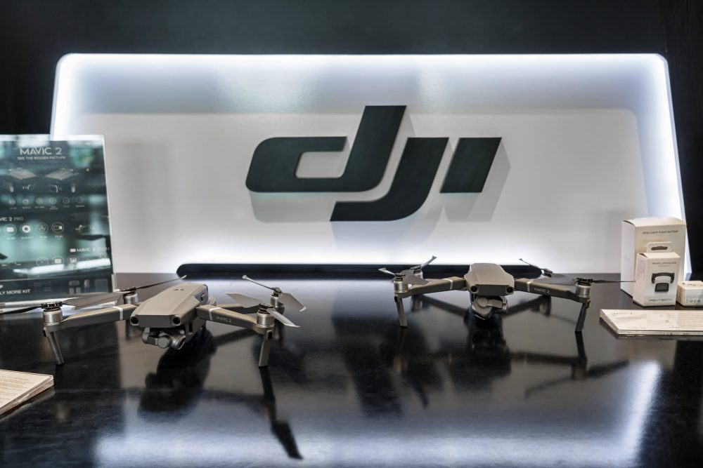 A range of DJI commercial drones